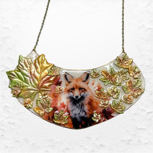 Polymer Clay Fox Collar Necklace Tutorial By Sherbears Clay