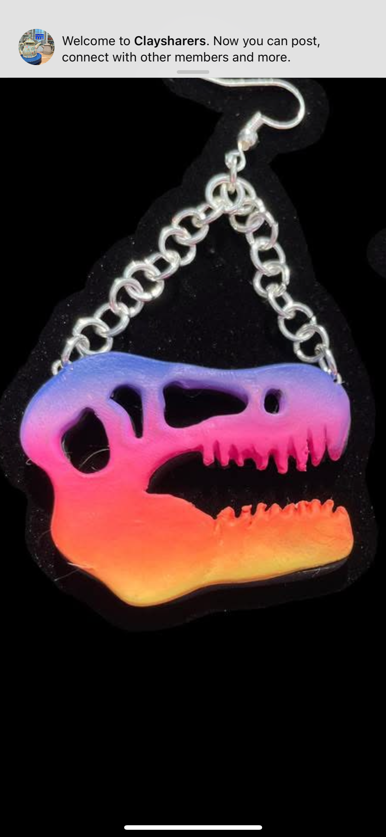 2pc Tyrannosaurus TREX Dinosaur Skull Cutter Set Polymer Clay Cutter 2 Sizes You Choose