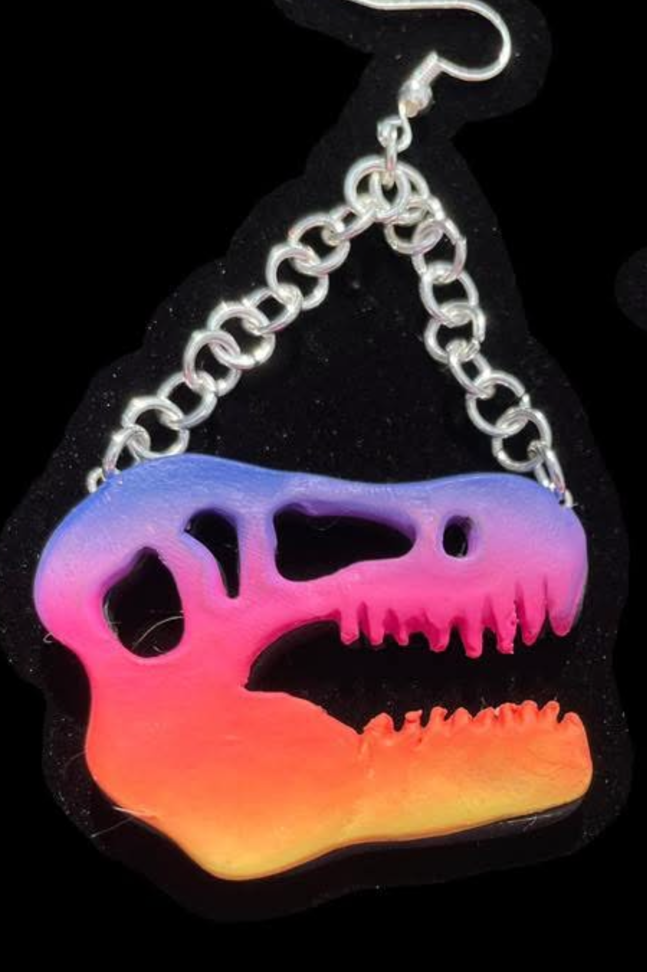 2pc Tyrannosaurus TREX Dinosaur Skull Cutter Set Polymer Clay Cutter 2 Sizes You Choose