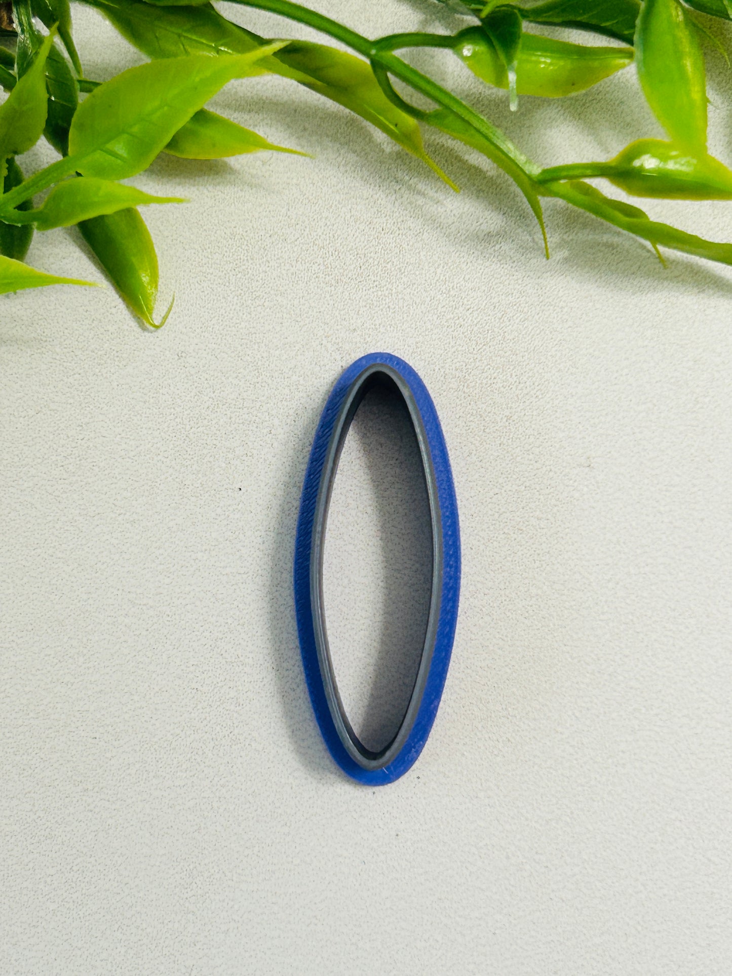 Skinny Oval Outline Polymer Clay Cutter 7 Sizes You Choose