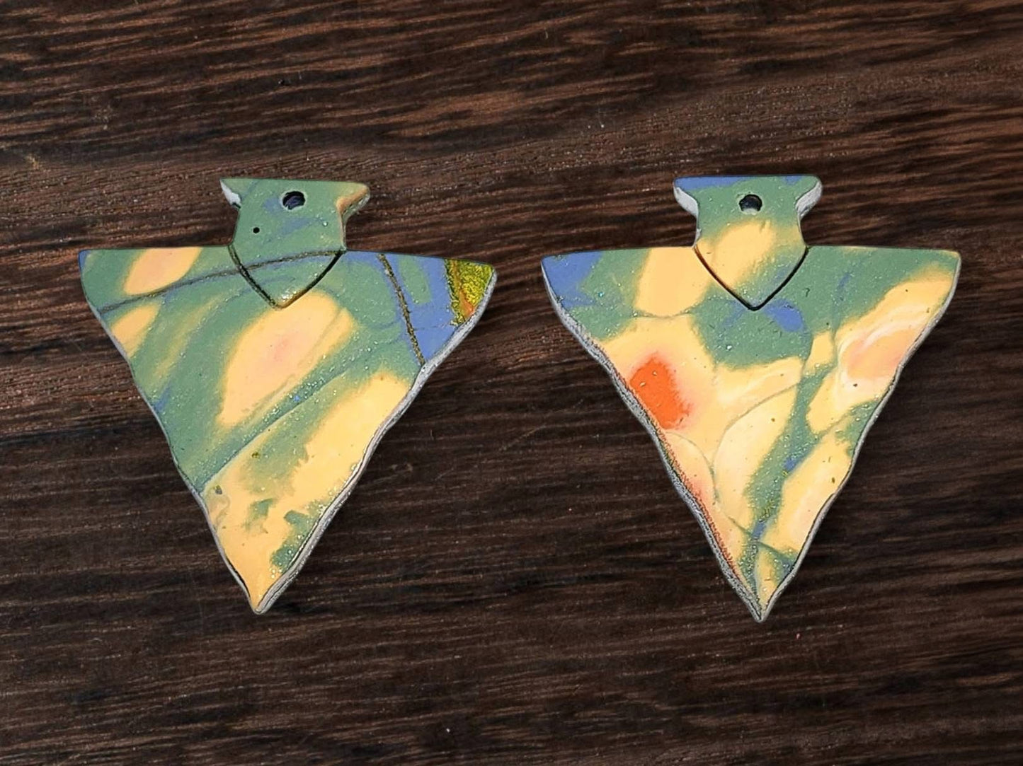 2pc Arrow and Stud Topper Cutter Set Polymer Clay Cutter 7 Sizes You Choose