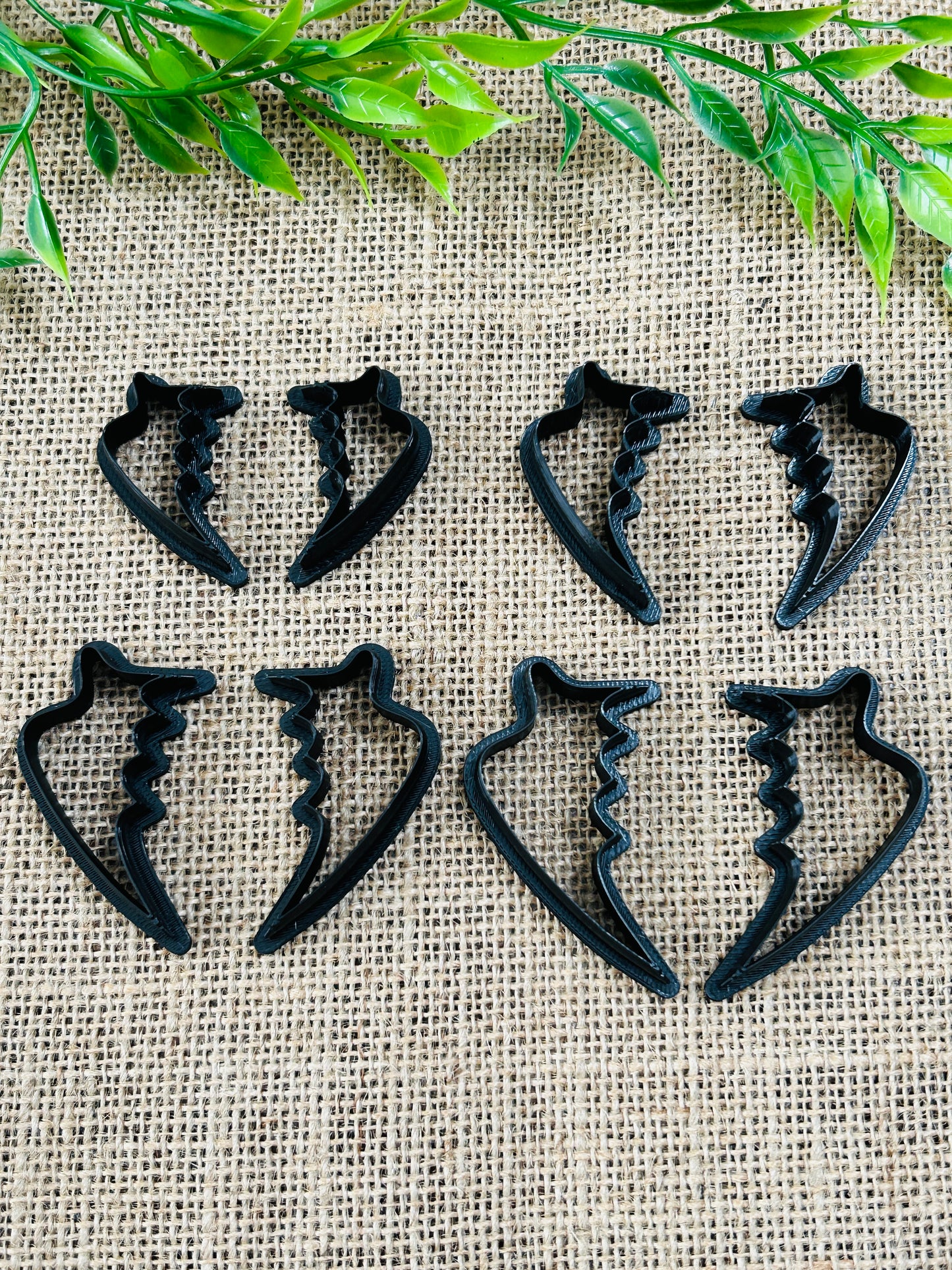 2pc Dragon Wing Outline Cutter Set Polymer Clay Cutter 6 Sizes You Choose