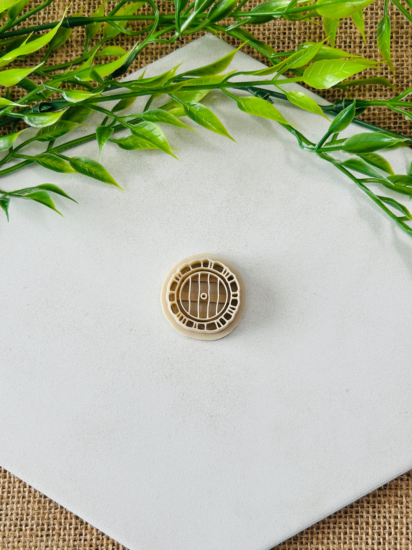 Round Fairy Door Imprint Polymer Clay Cutter 5 Sizes You Choose