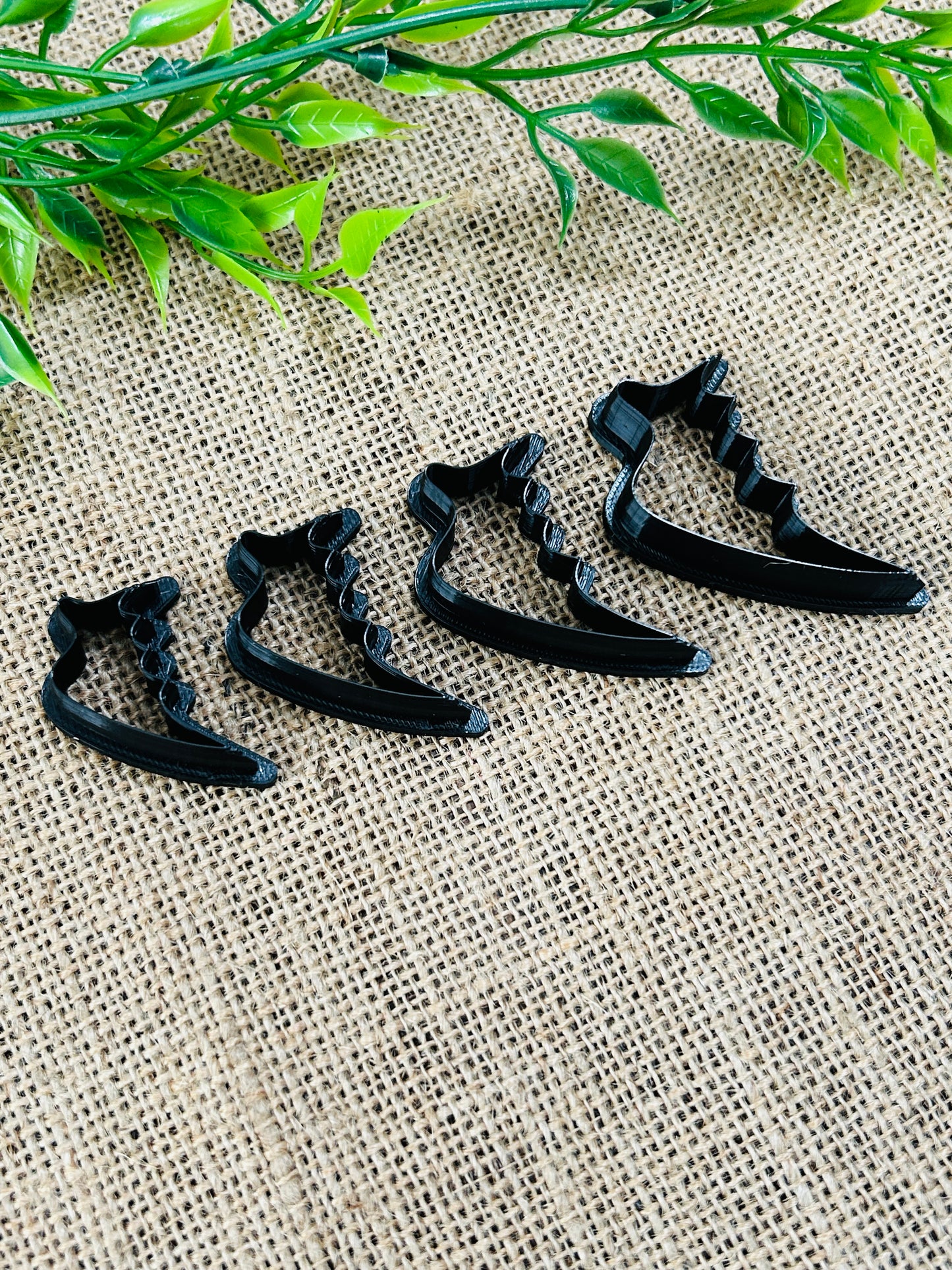2pc Dragon Wing Outline Cutter Set Polymer Clay Cutter 6 Sizes You Choose