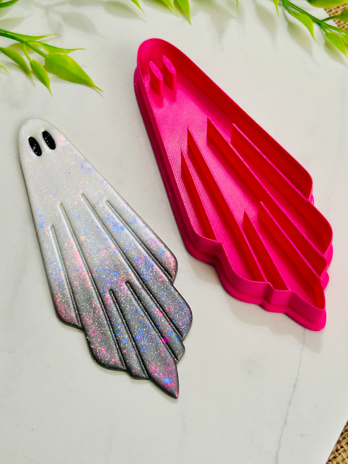 Ghost Imprint Bookmark Polymer Clay Cutter 2 Sizes You Choose
