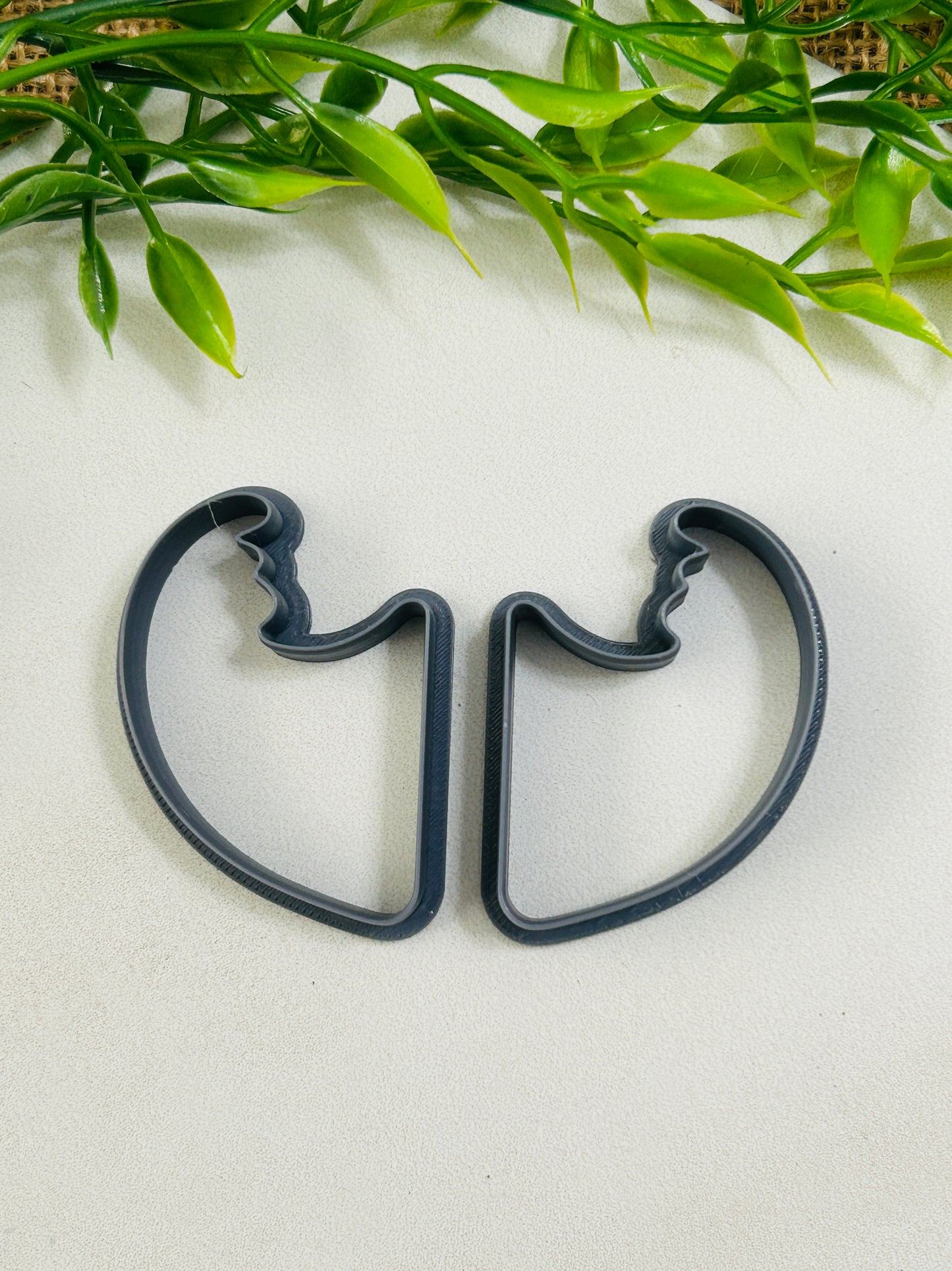 2pc Ocean Wave Outline Cutter Set Polymer Clay Cutter 6 Sizes You Choose