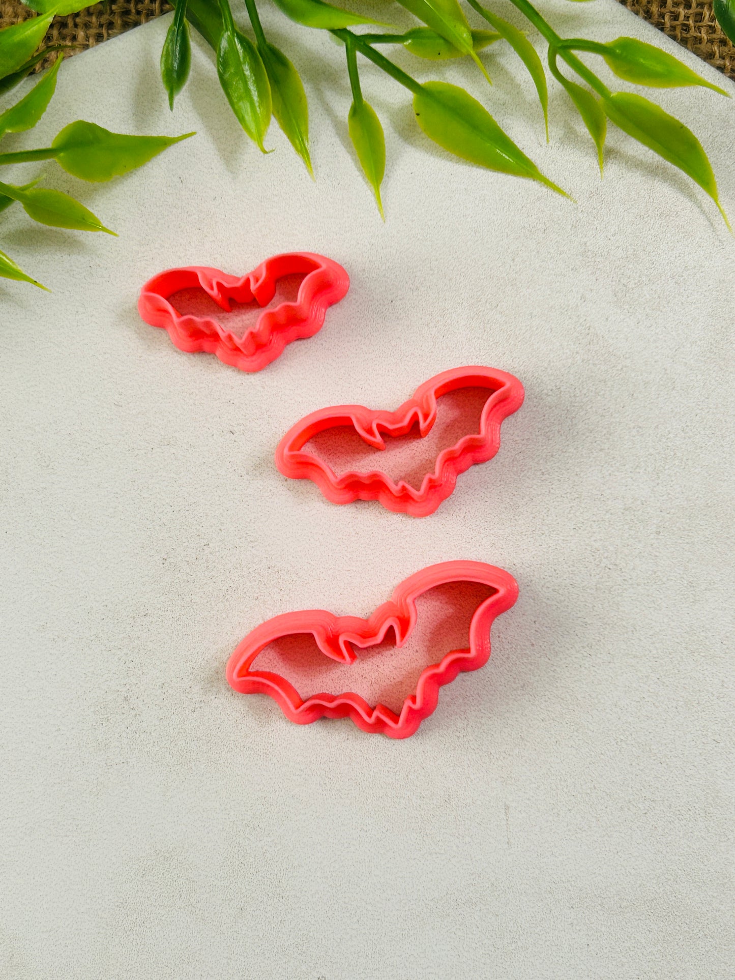 Jen's Classic Bat Shape Outline Polymer Clay Cutter 11 Sizes You Choose