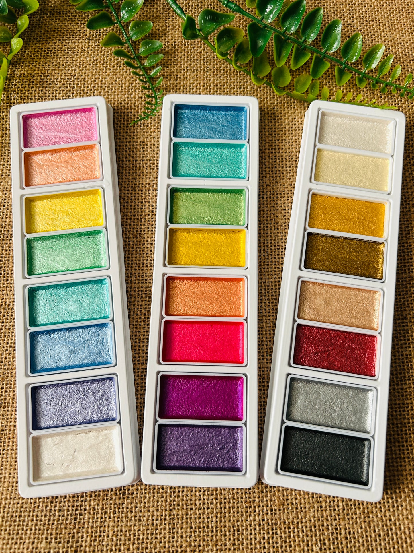 Metallic Fantasy Watercolor Cake Paint Sets 3 Options YOU Choose