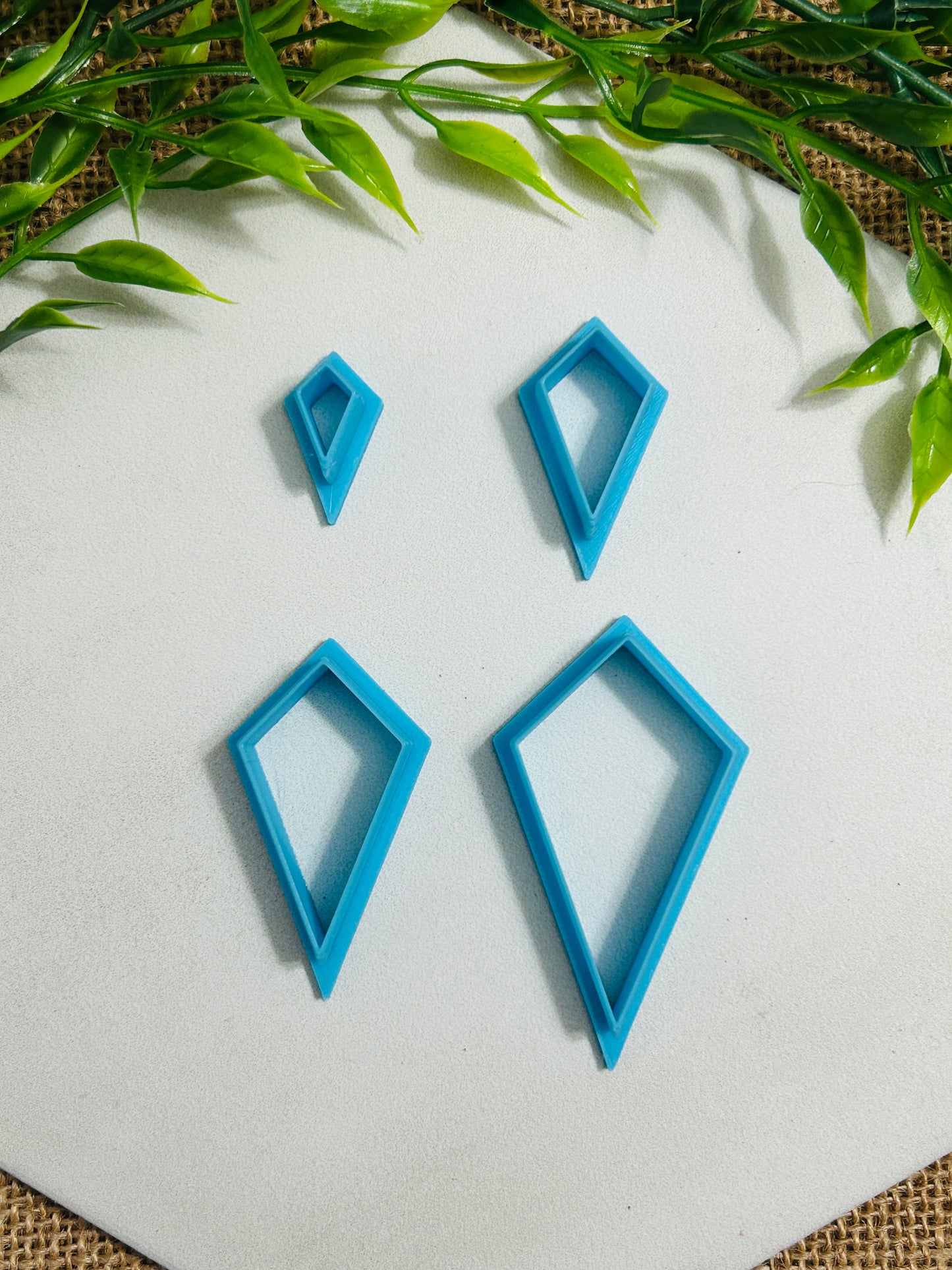 Kite Shape Outline Polymer Clay Cutter 4 Sizes You Choose