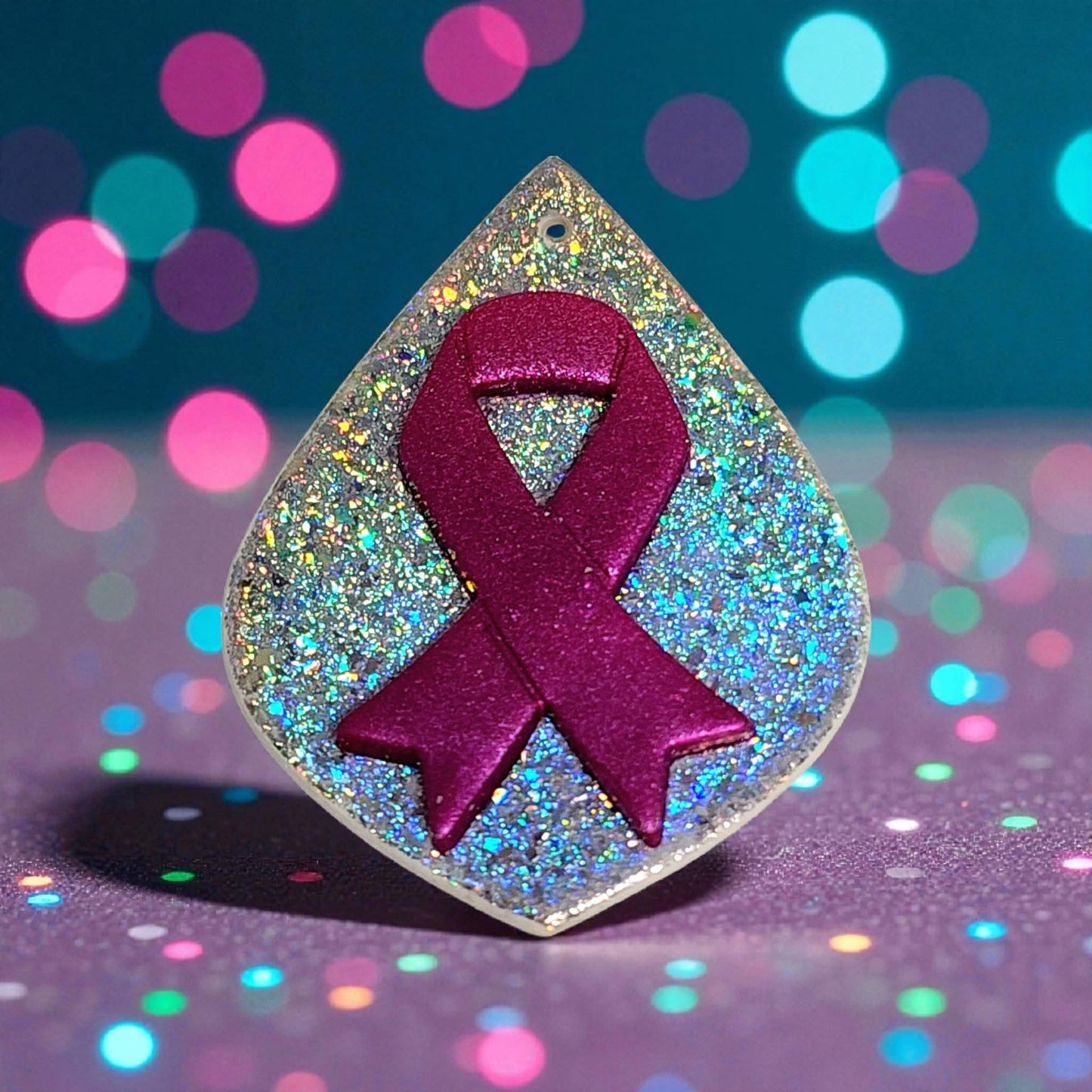 Awareness Ribbon Imprint Polymer Clay Cutter 5 Sizes You Choose