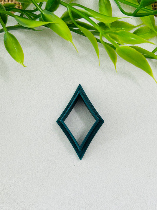 Sharp Diamond Outline Polymer Clay Cutter 8 Sizes You Choose