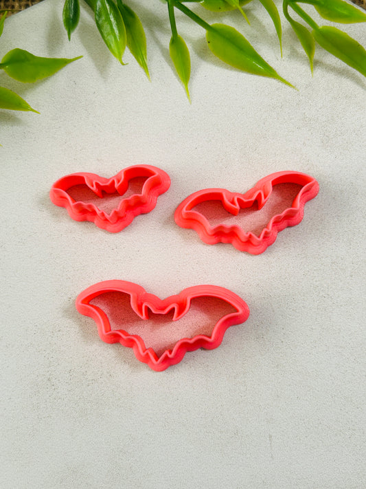 Jen's Classic Bat Shape Outline Polymer Clay Cutter 11 Sizes You Choose