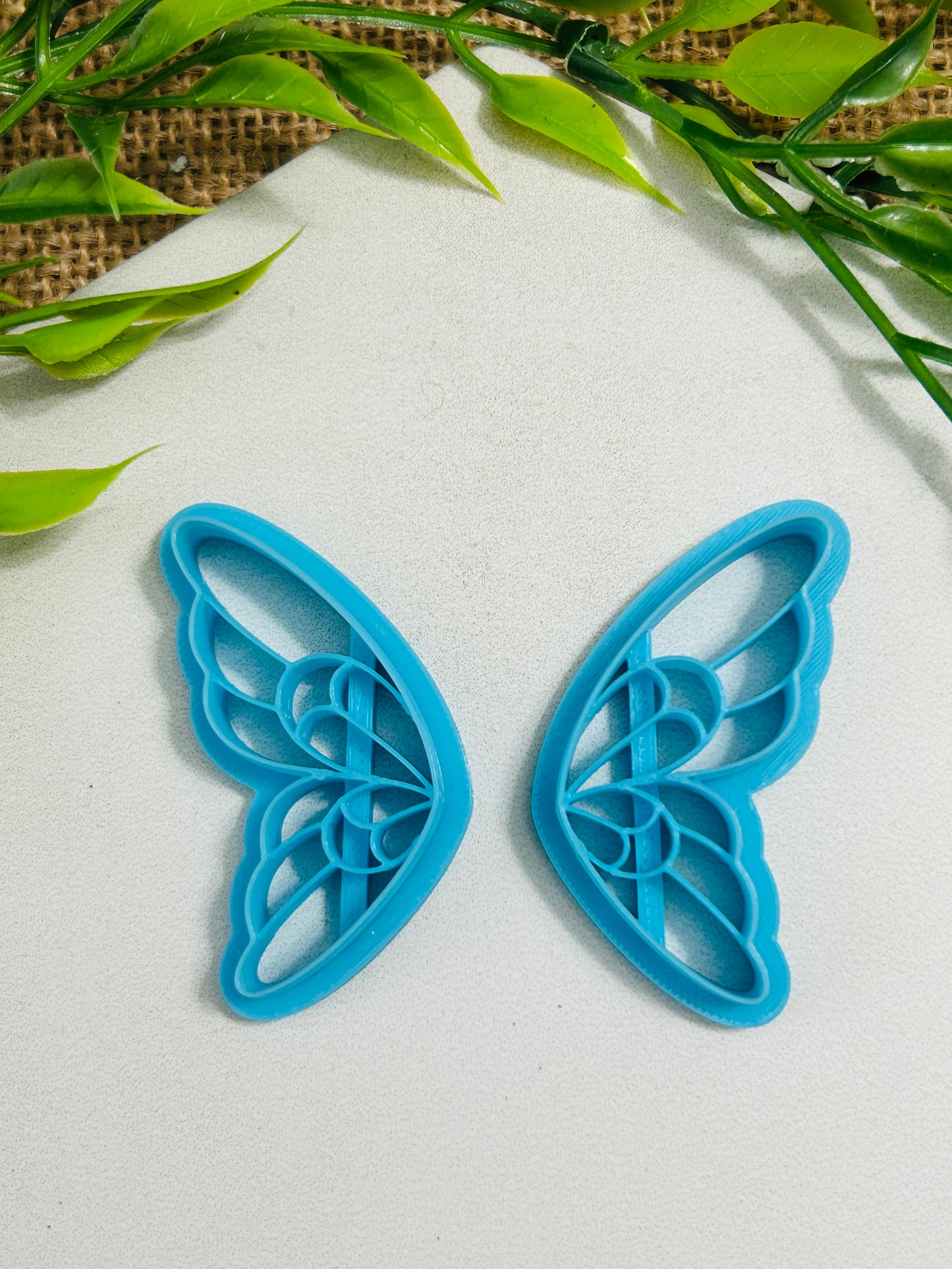 2pc Pixie Fairy Butterfly Wing Imprint Polymer Clay Cutter Set 4 Sizes Available You Choose