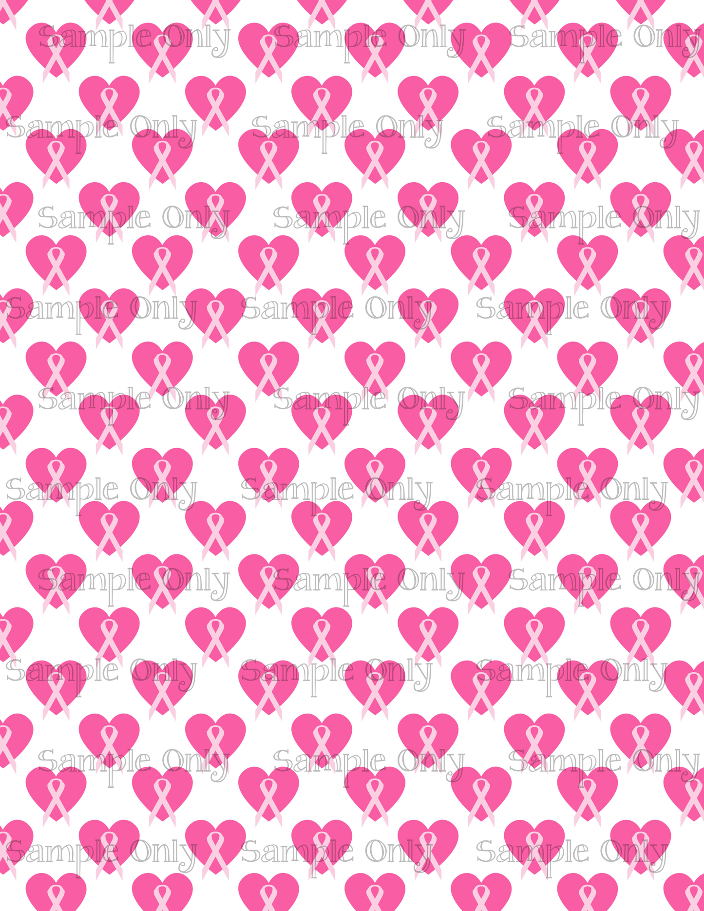 Breast Cancer Awareness Pattern Set-03 Image Sheet For Polymer Clay Transfer Decal DIGITAL FILE OR PRINTED