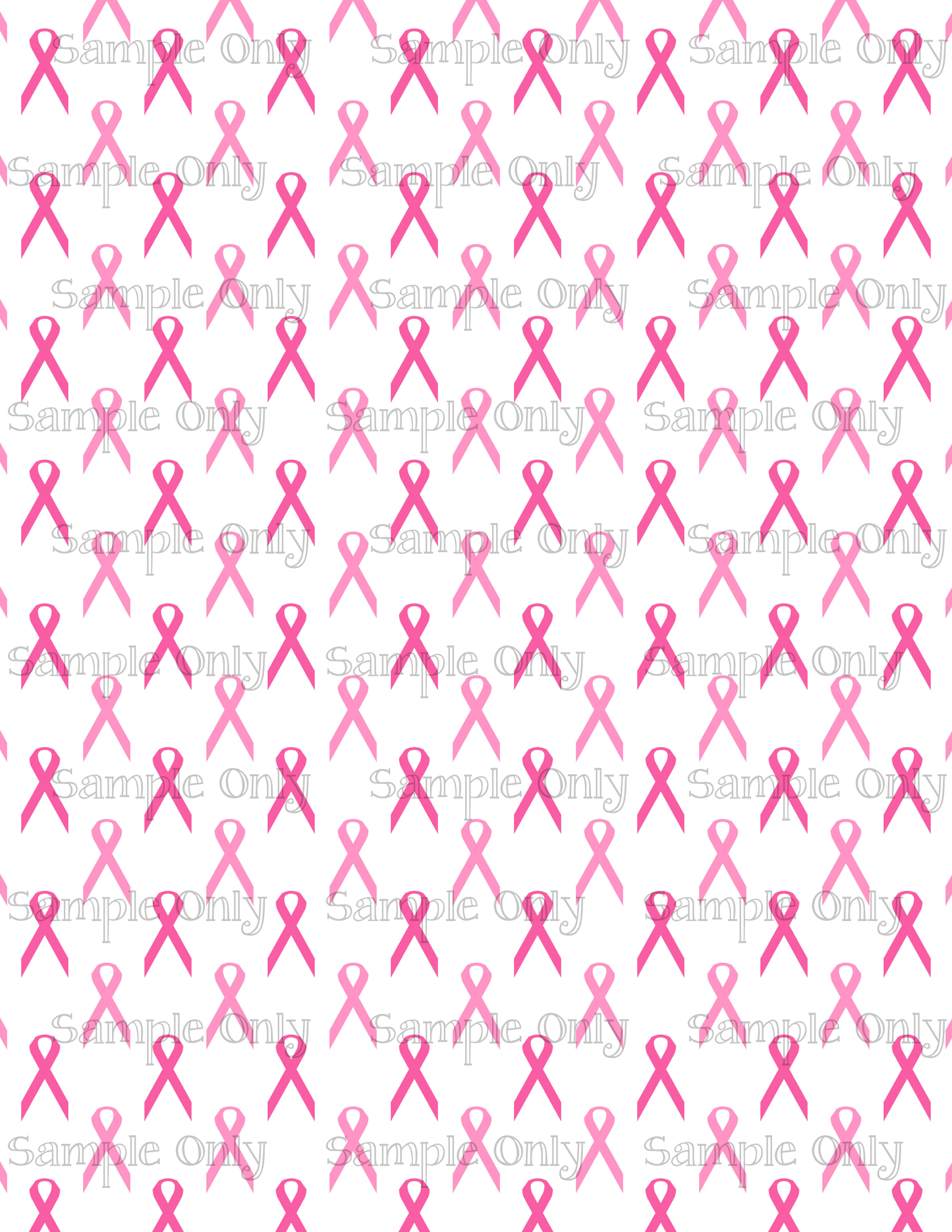 Breast Cancer Awareness Pattern Set-05 Image Sheet For Polymer Clay Transfer Decal DIGITAL FILE OR PRINTED