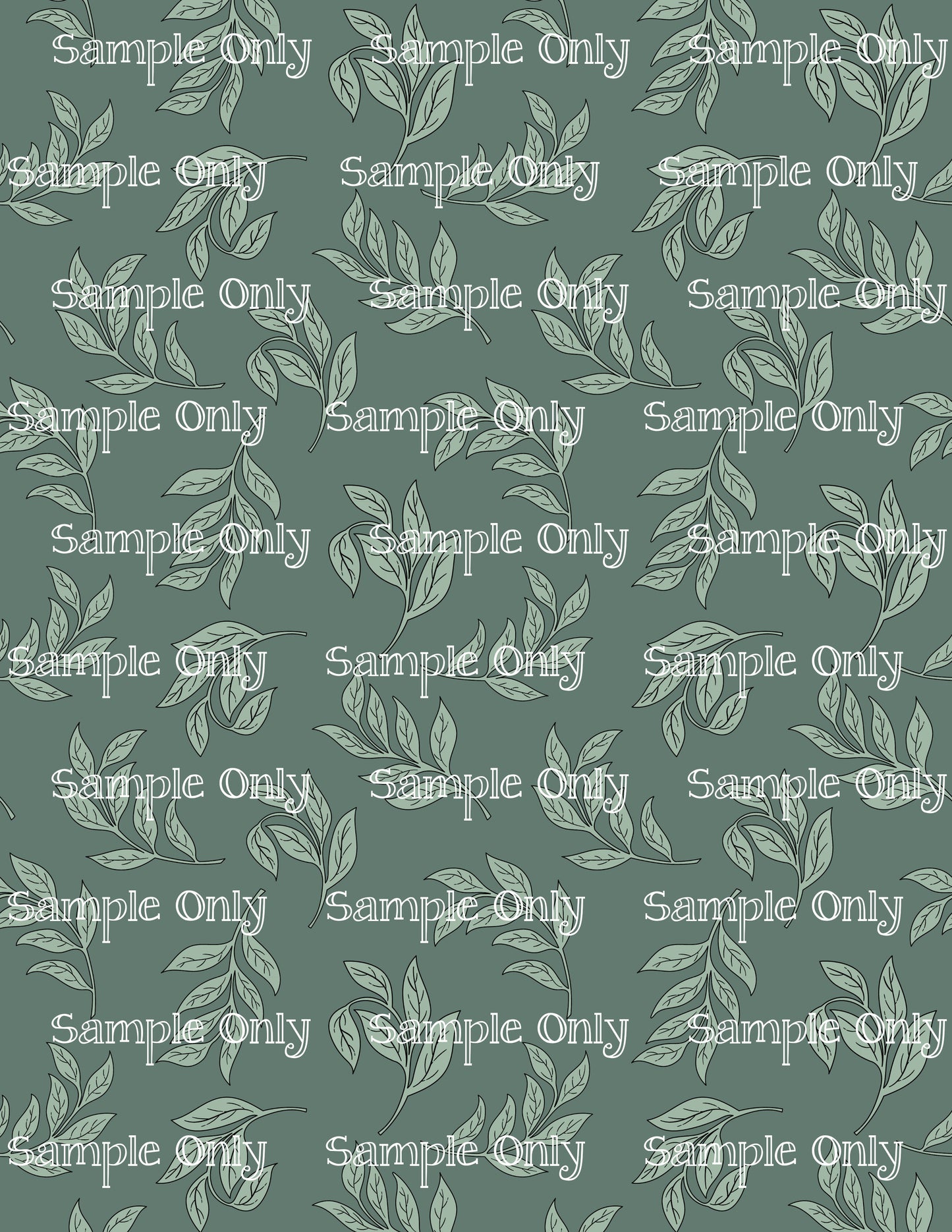 Boho Leaves Image Sheet For Polymer Clay Transfer Decal DIGITAL FILE OR PRINTED Boho8