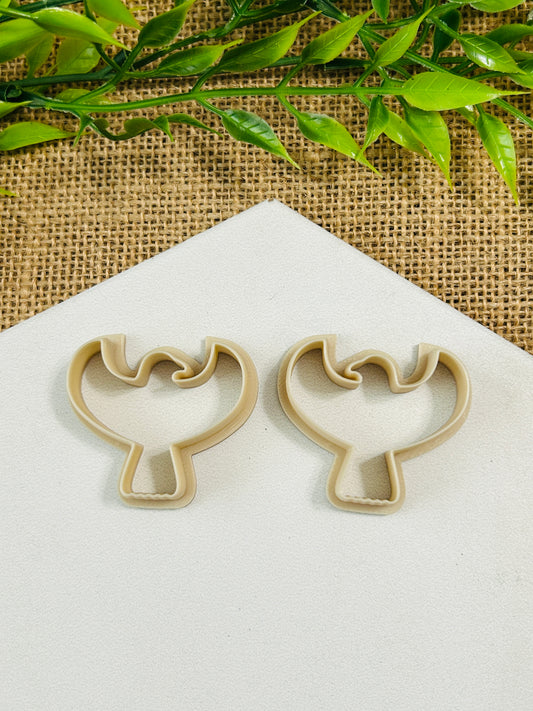 2pc Eagle Bird Outline Cutter Set Polymer Clay Cutter 2 Sizes You Choose