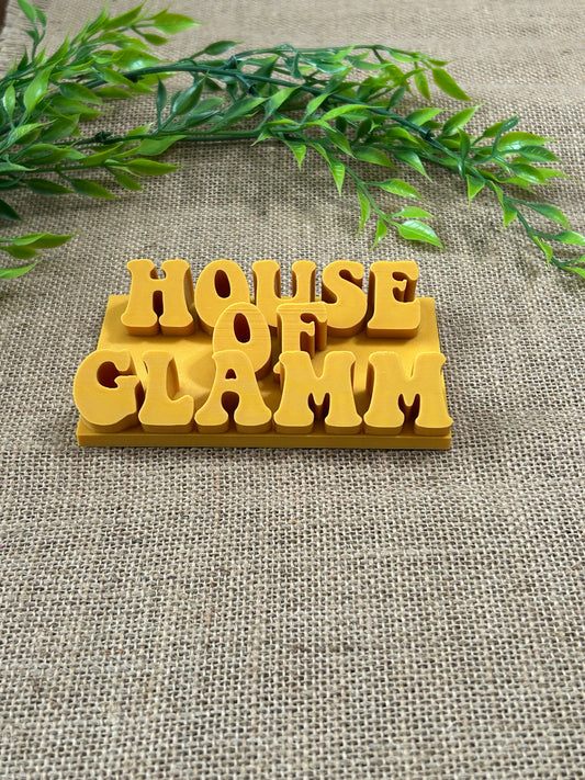 Custom Retro Name Plate Display - Priced Per Letter - READ FULL DESCRIPTION BEFORE ORDERING