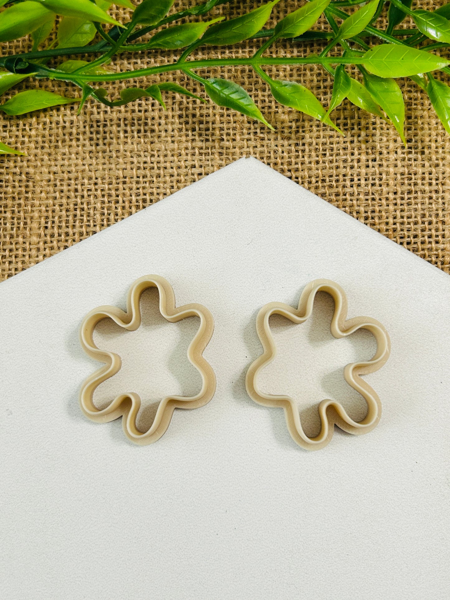 2pc Paint Splatter Spot Outline Cutter Set Polymer Clay Cutter 6 Sizes You Choose