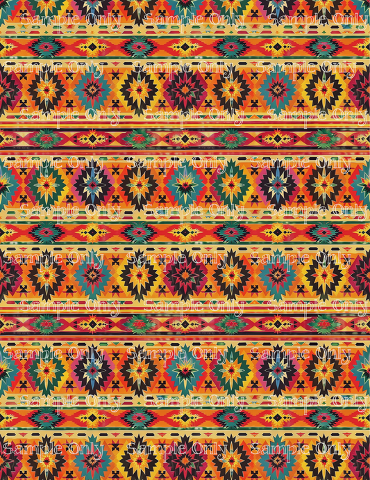 Aztec Spirit Pattern PRINTED Image Sheet For Polymer Clay Transfer Decal 4 STYLES TO CHOOSE FROM Clay Boutique x LLG Collab