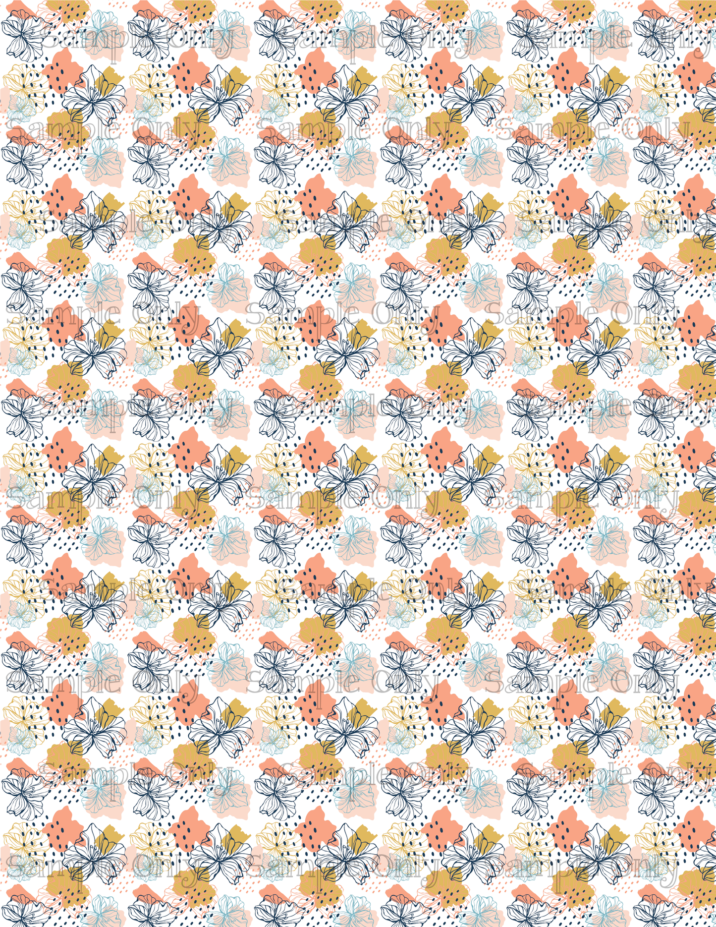 Boho Monstera Leaves Set-01 Pattern Image Sheet For Polymer Clay Transfer Decal DIGITAL FILE OR PRINTED