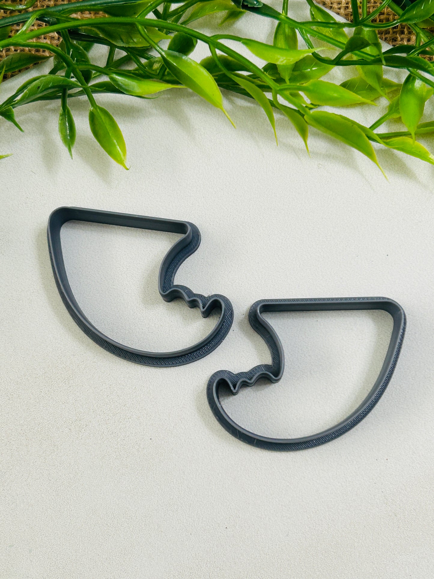2pc Ocean Wave Outline Cutter Set Polymer Clay Cutter 6 Sizes You Choose