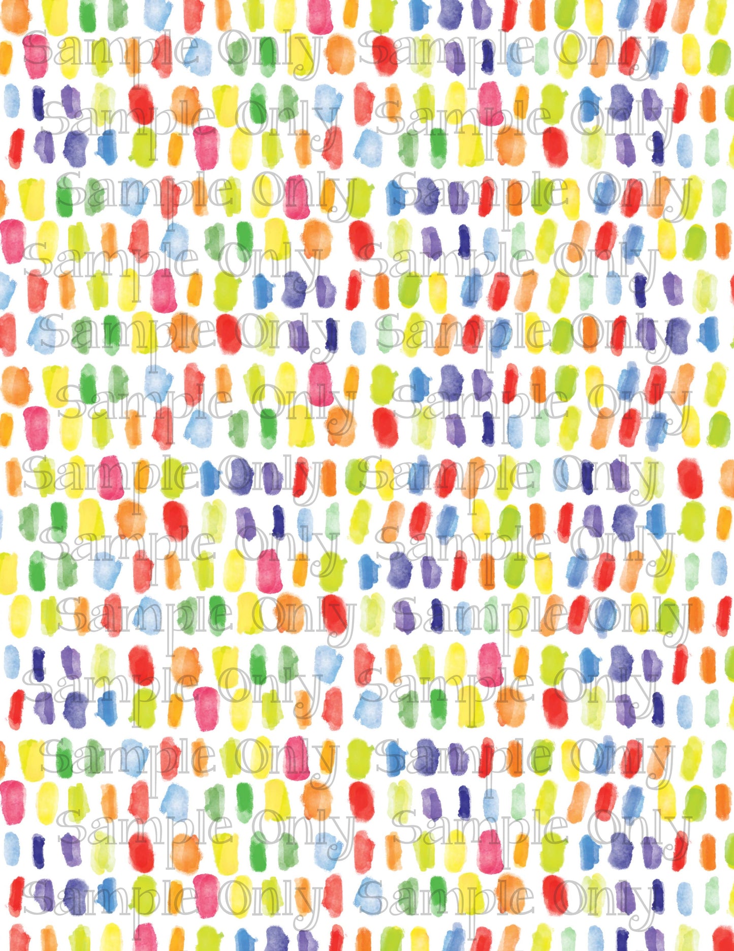 Rainbow Paint Swatches Pattern Image Sheet For Polymer Clay Transfer Decal DIGITAL FILE OR PRINTED