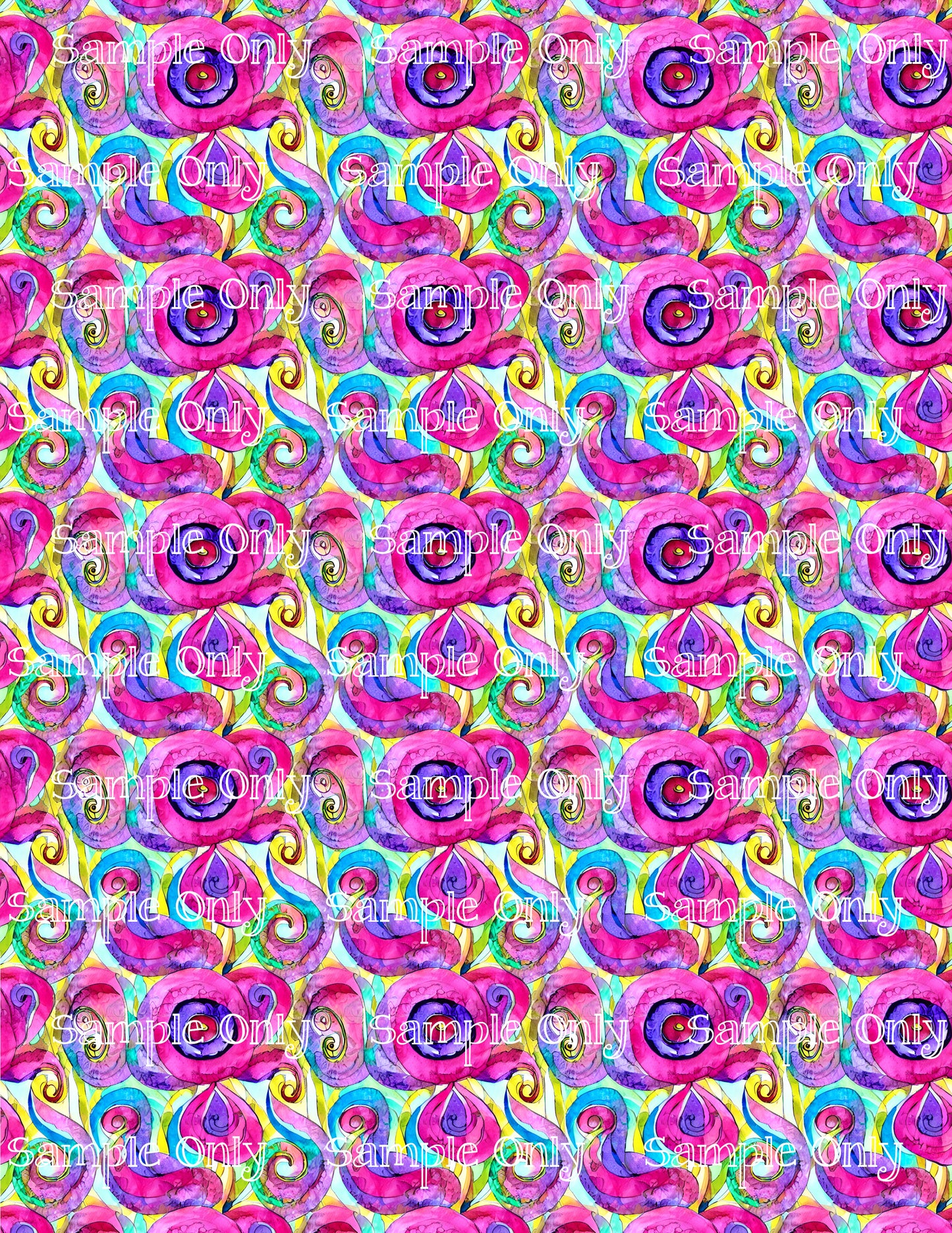 Funky Flowers Image Sheet For Polymer Clay Transfer Decal DIGITAL FILE OR PRINTED FFL02