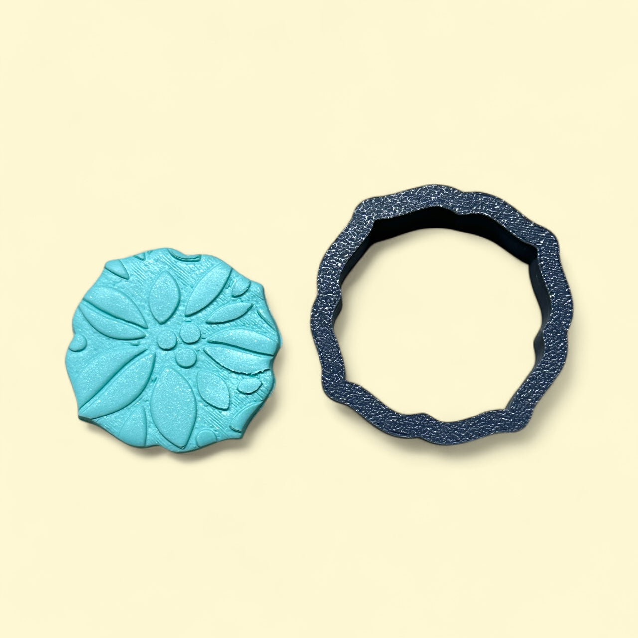 Pinched Square Outline Polymer Clay Cutter 6 Sizes You Choose