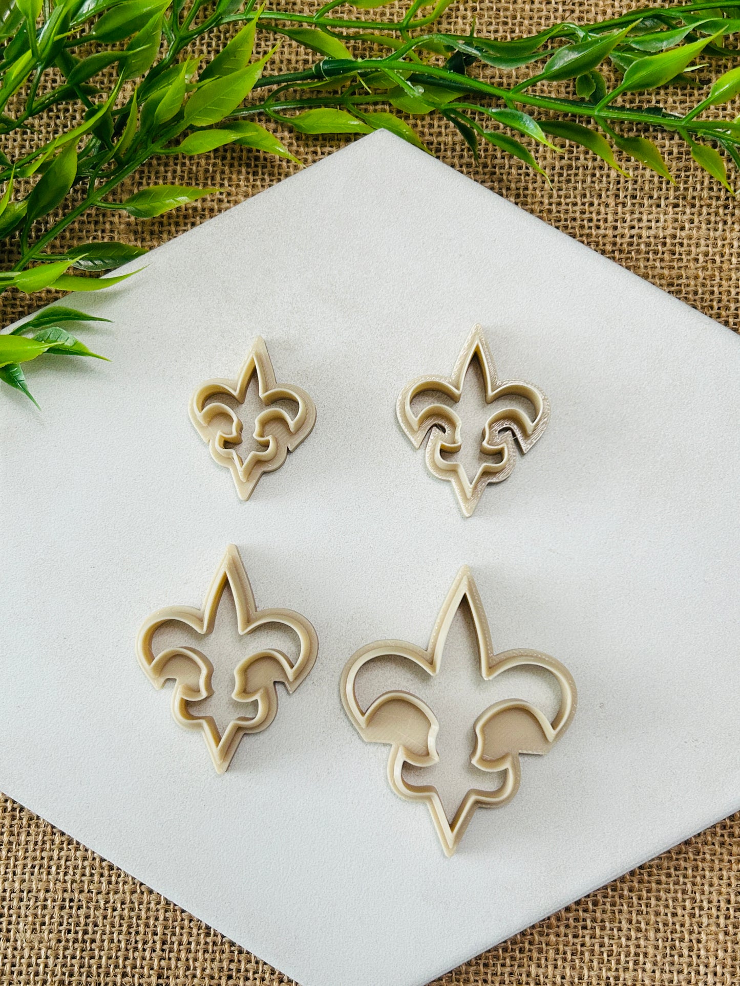 Fleur De Lis Outline Polymer Clay Cutter 7 Sizes You Choose