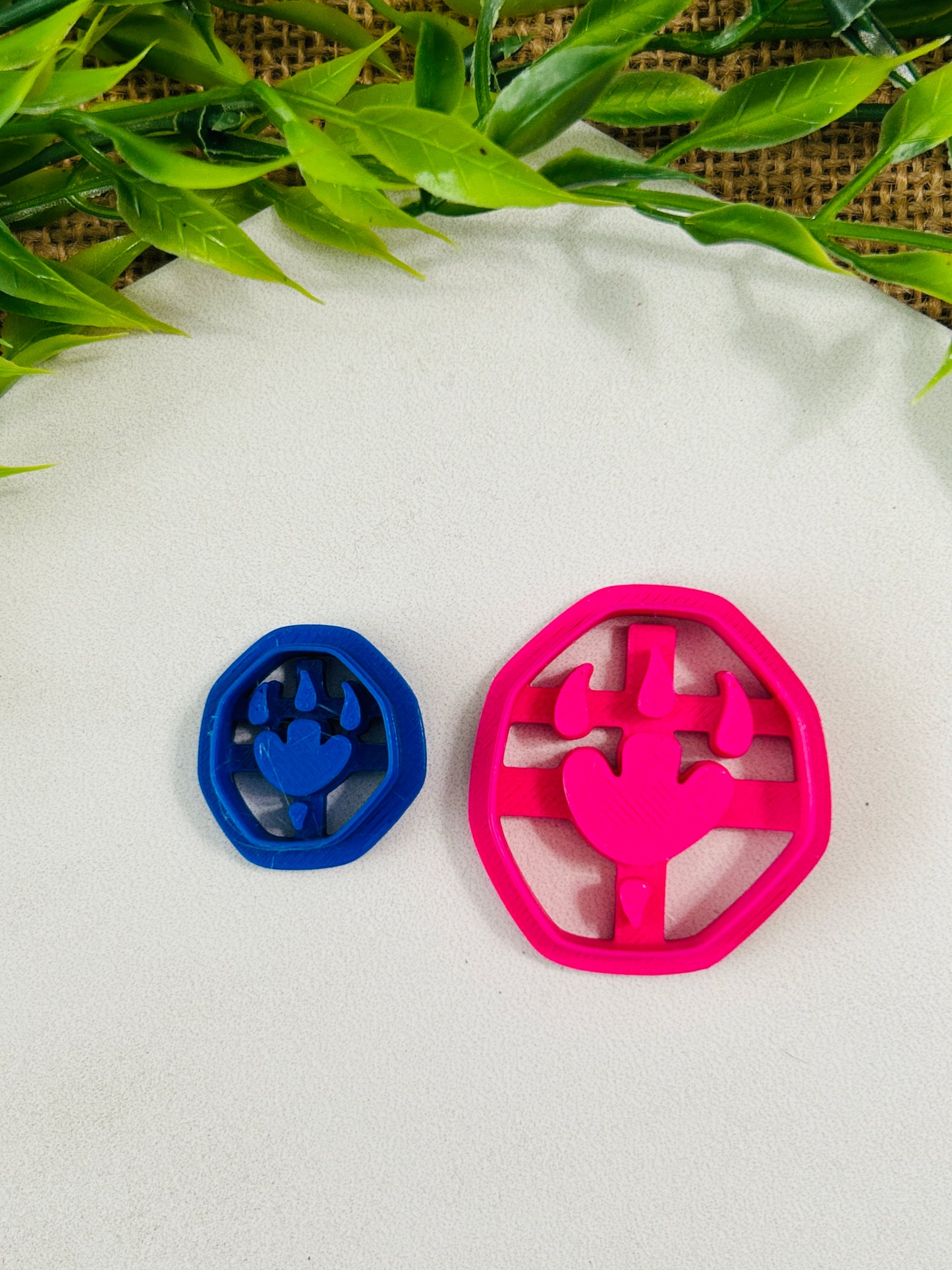 Dinosaur Track Imprint Footprint Style 3 Polymer Clay Cutter 6 Sizes You Choose