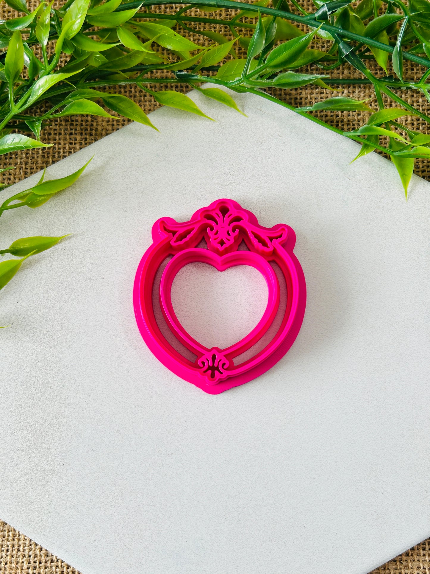 Vintage Imprint Cameo Frame Style 8 Polymer Clay Cutter Set 5 Sizes To Choose