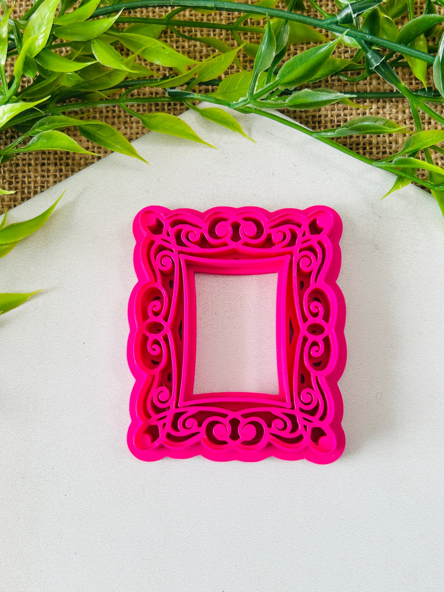 Vintage Imprint Cameo Frame Style 7 Polymer Clay Cutter Set 5 Sizes To Choose