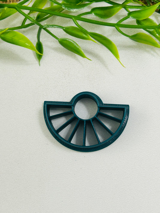 Sunburst Imprint Polymer Clay Cutter 6 Sizes You Choose