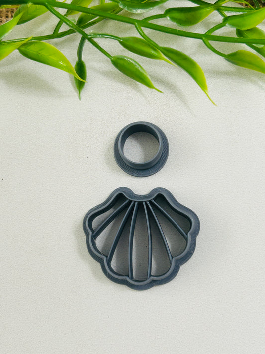 Fancy Shell Imprint Seashell Polymer Clay Cutter 6 Sizes You Choose