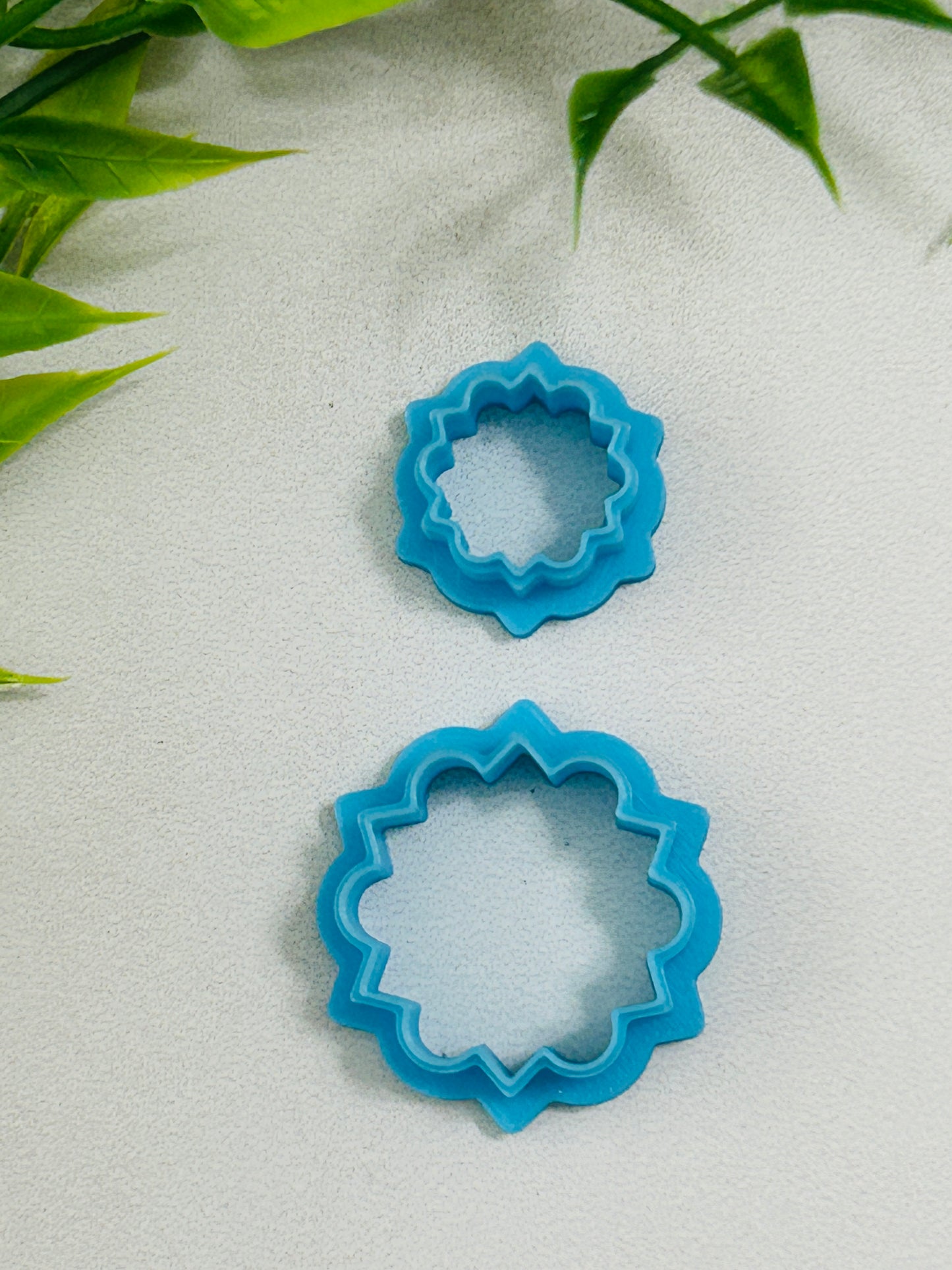 Ornate Flower Outline Polymer Clay Cutter 10 Sizes You Choose