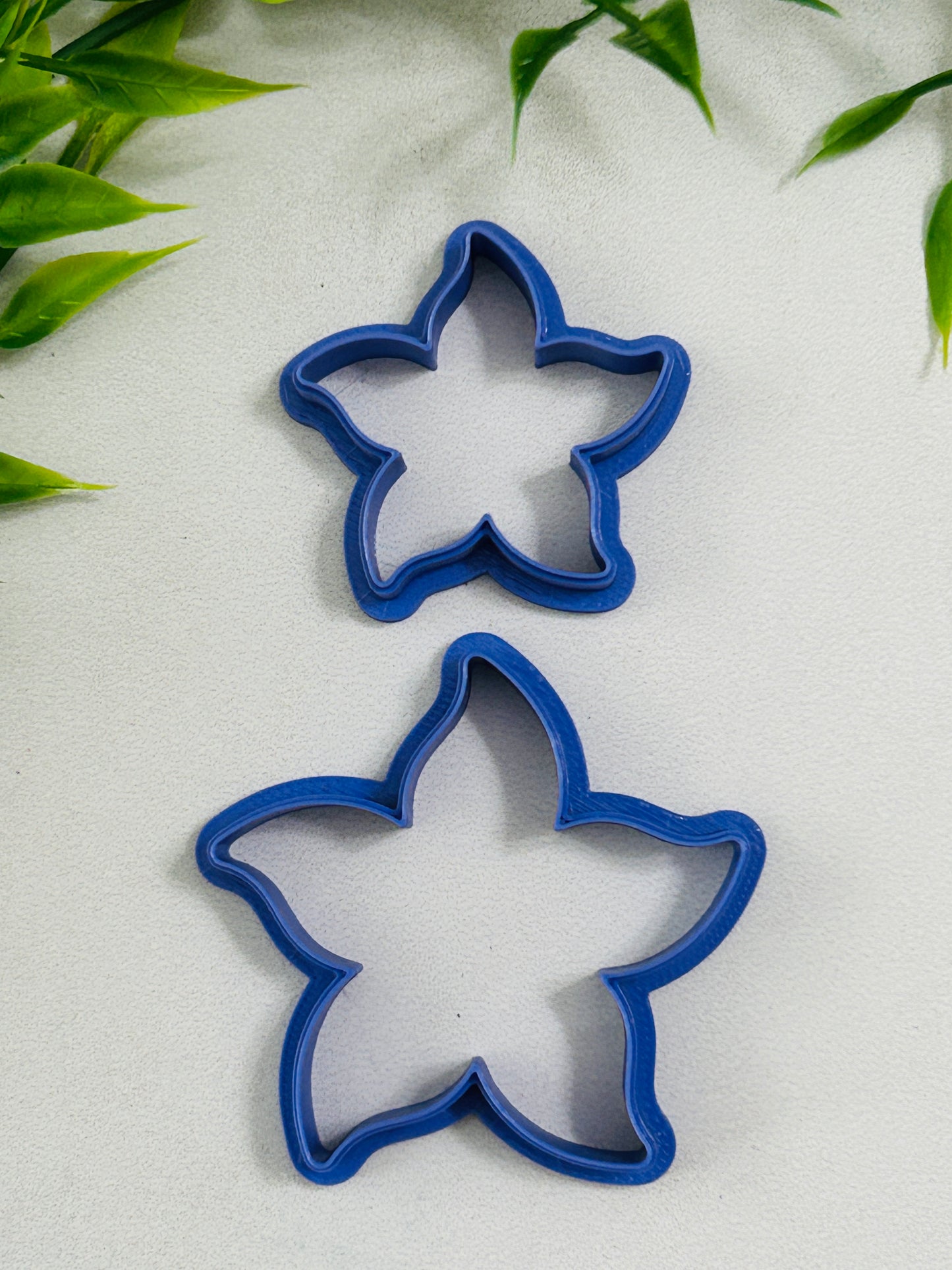 5 Petal Wind Flower Outline Polymer Clay Cutter 10 Sizes You Choose