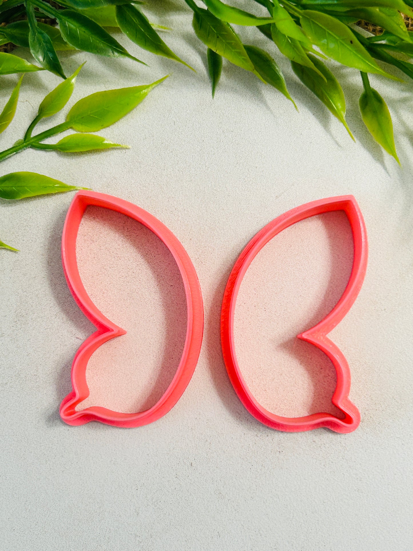 2pc Bubbly Butterfly Wing Polymer Clay Outline Cutter Set 7 Sizes Available You Choose