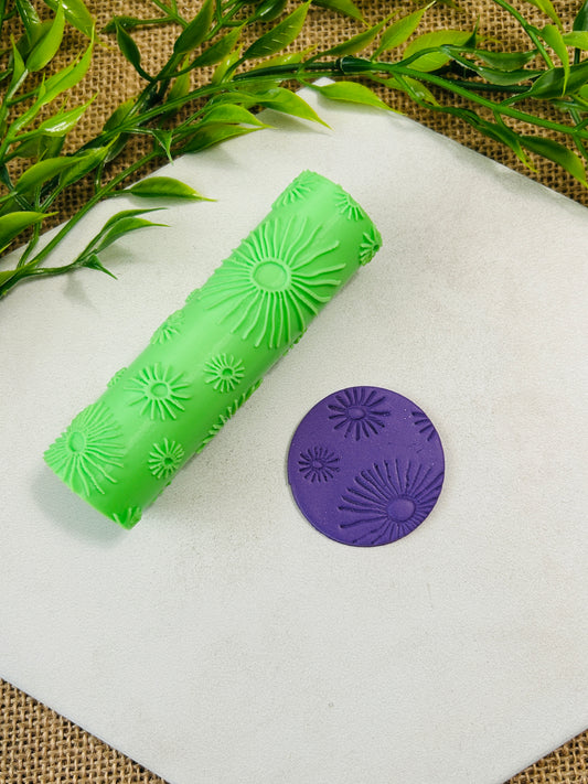 Anemone Pattern Texture Roller For Polymer Clay