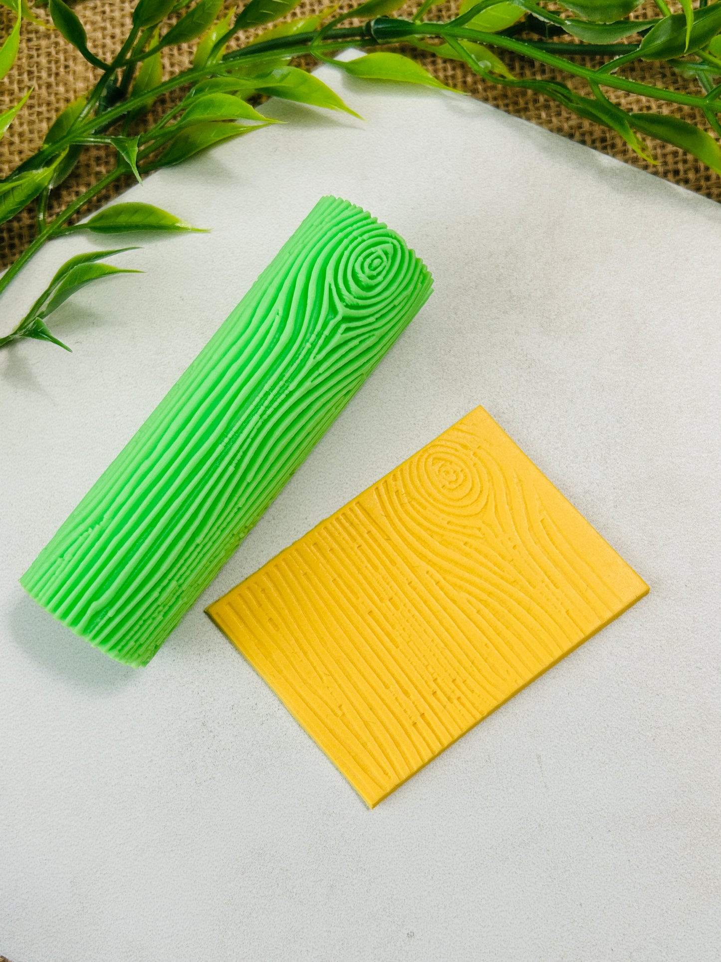 Wood Grain Log Pattern Texture Roller For Polymer Clay