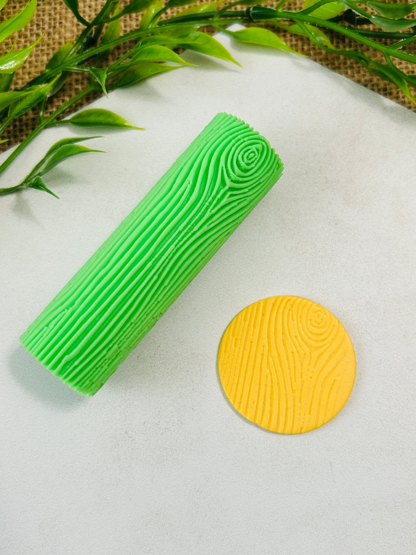 Wood Grain Log Pattern Texture Roller For Polymer Clay