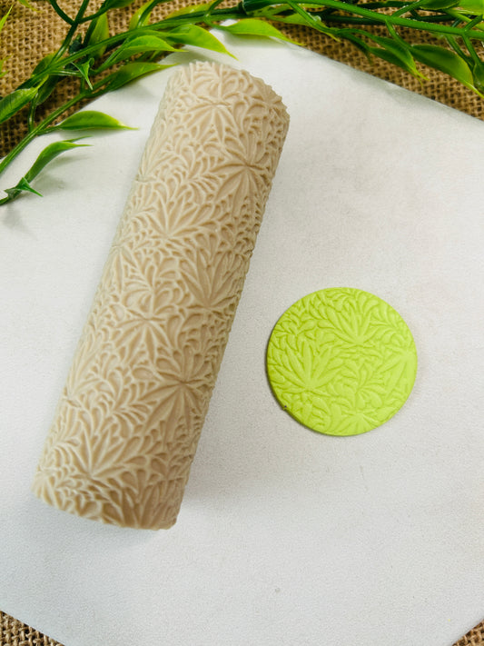 Cannabis Leaves 420 Pattern Texture Roller For Polymer Clay