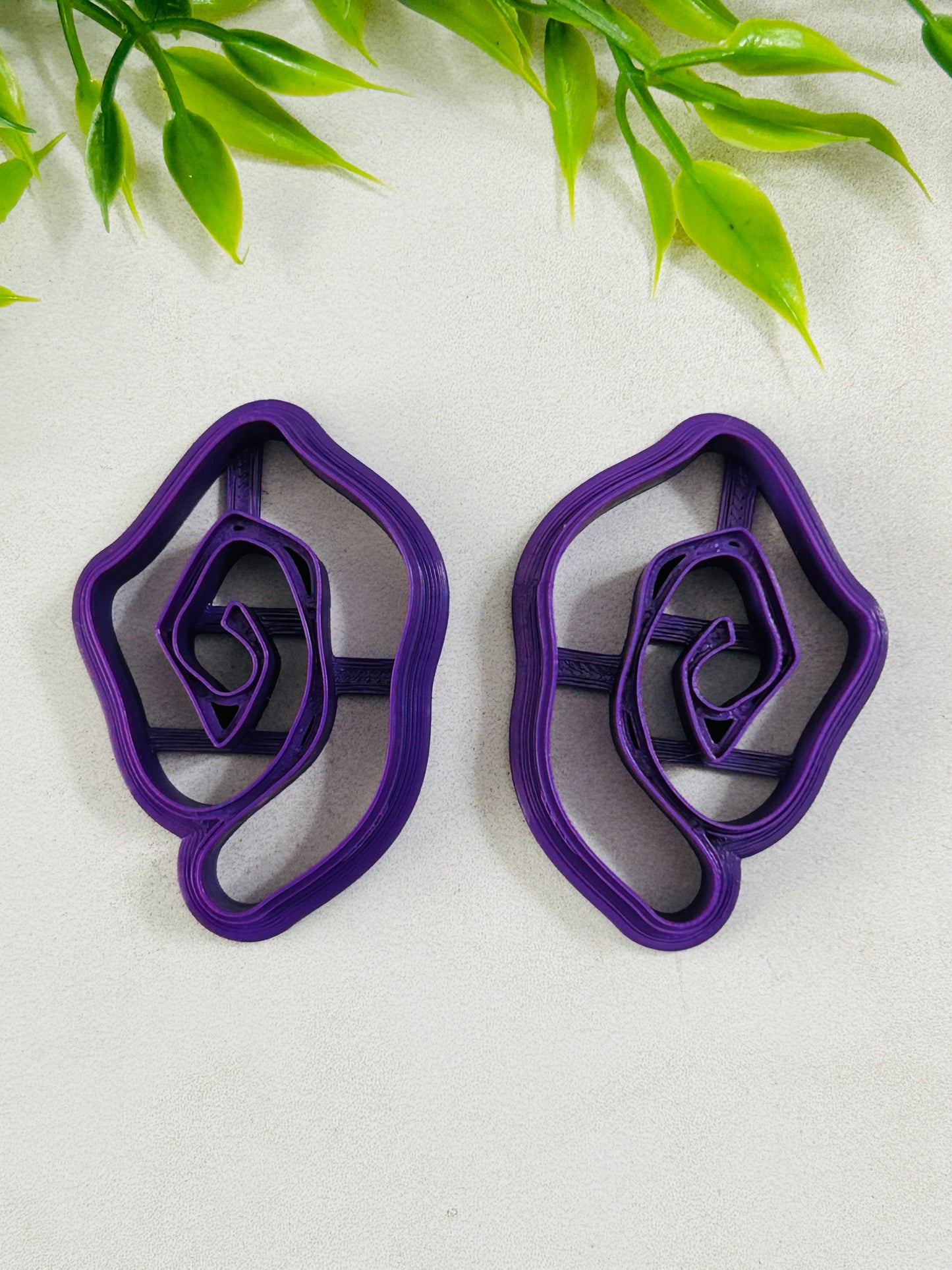 2Pc Spiral Mirrored Polymer Clay Cutter Set 3 Sizes Available You Choose