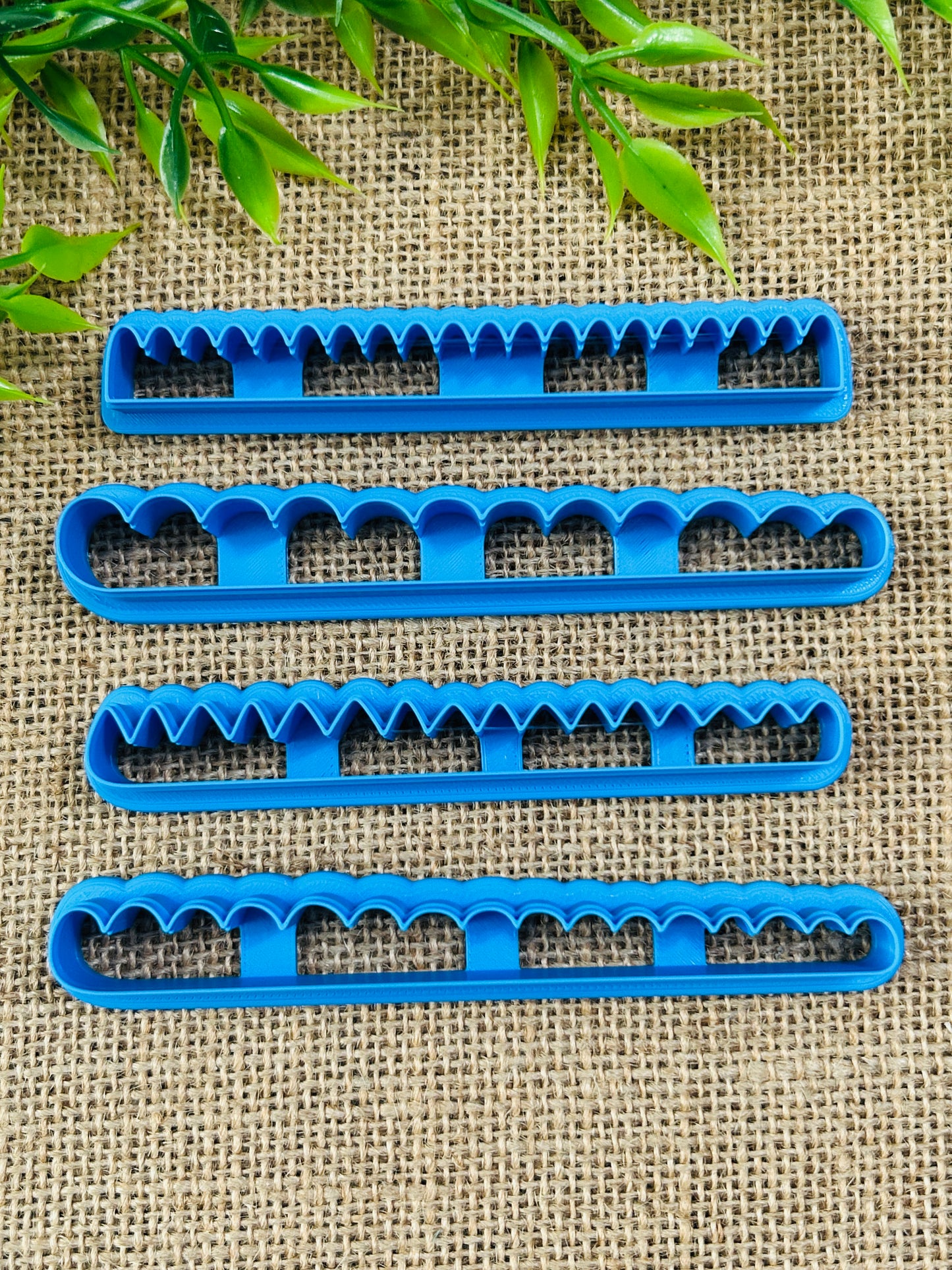 4Pc Assorted Flower Cutter or Edge Cutting Tool Polymer Clay Cutter Set
