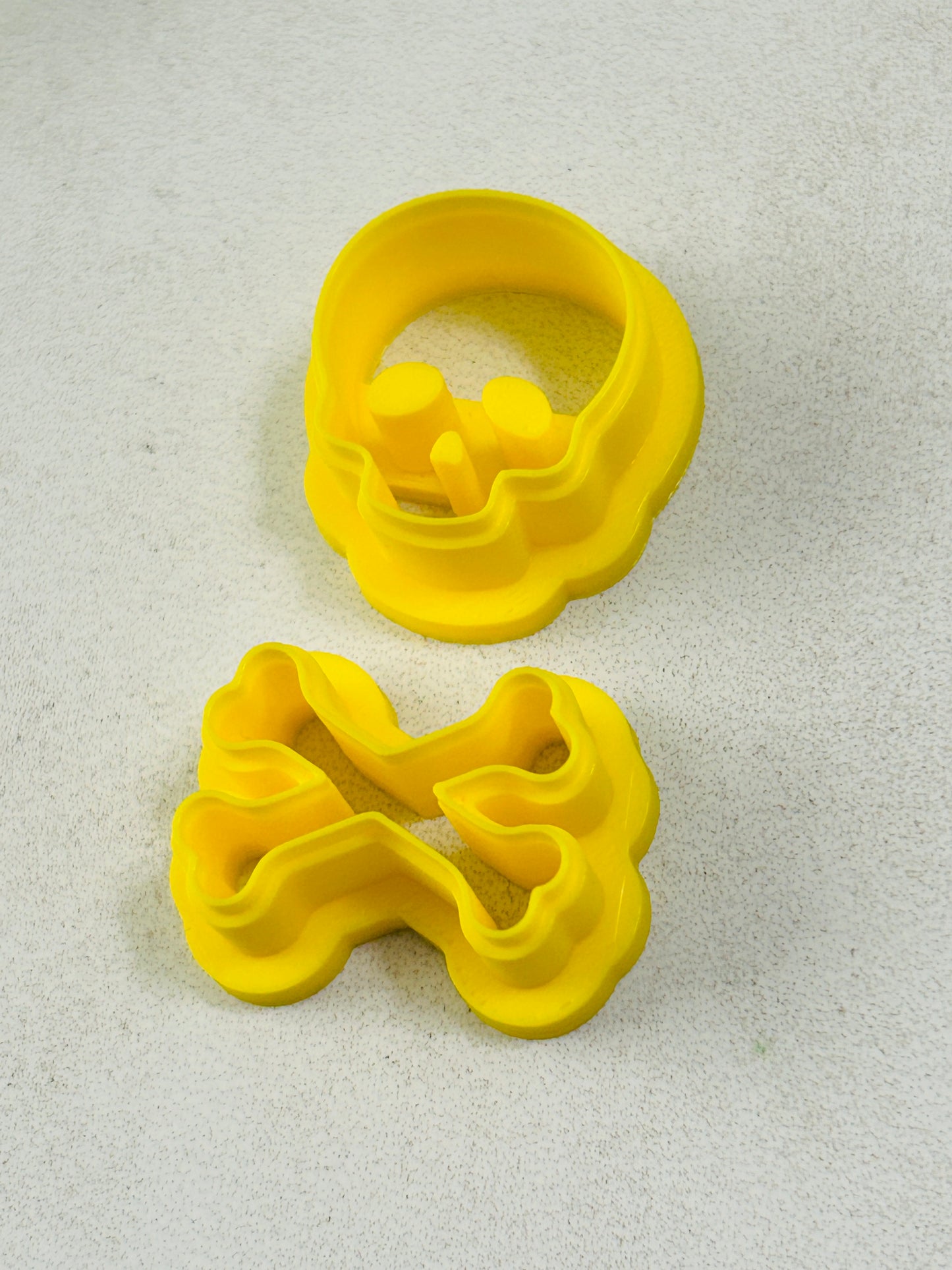 2pc Skull and Crossbones Imprint Polymer Clay Cutter Set 11 Sizes You Choose