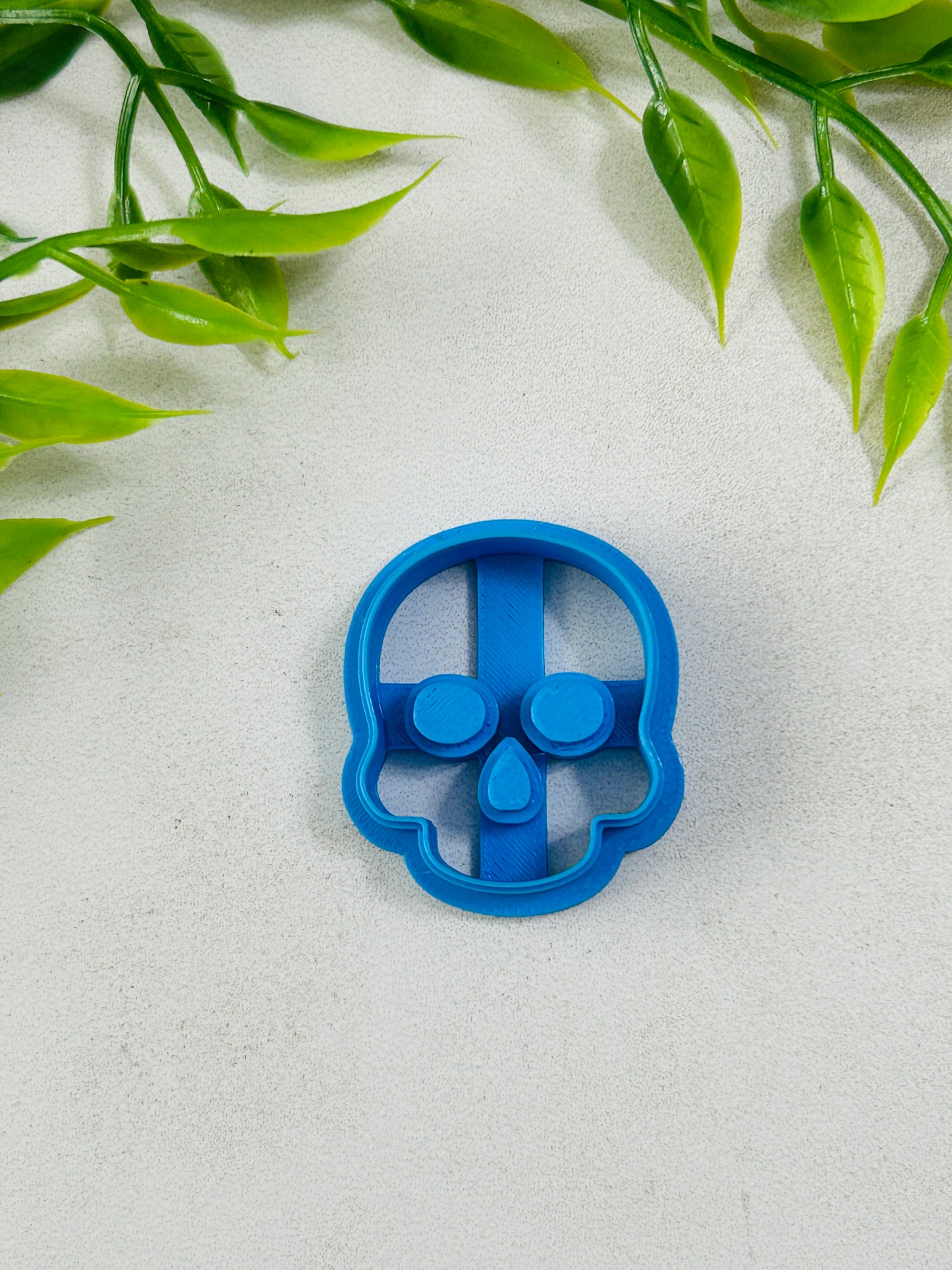 Skull 2 Imprint Polymer Clay Cutter 8 Sizes You Choose
