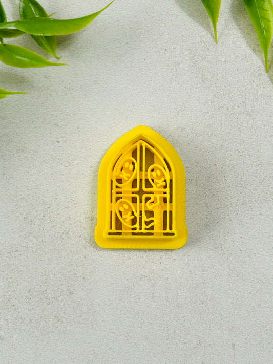 Ghosts In Window Imprint Polymer Clay Cutter 5 Sizes You Choose