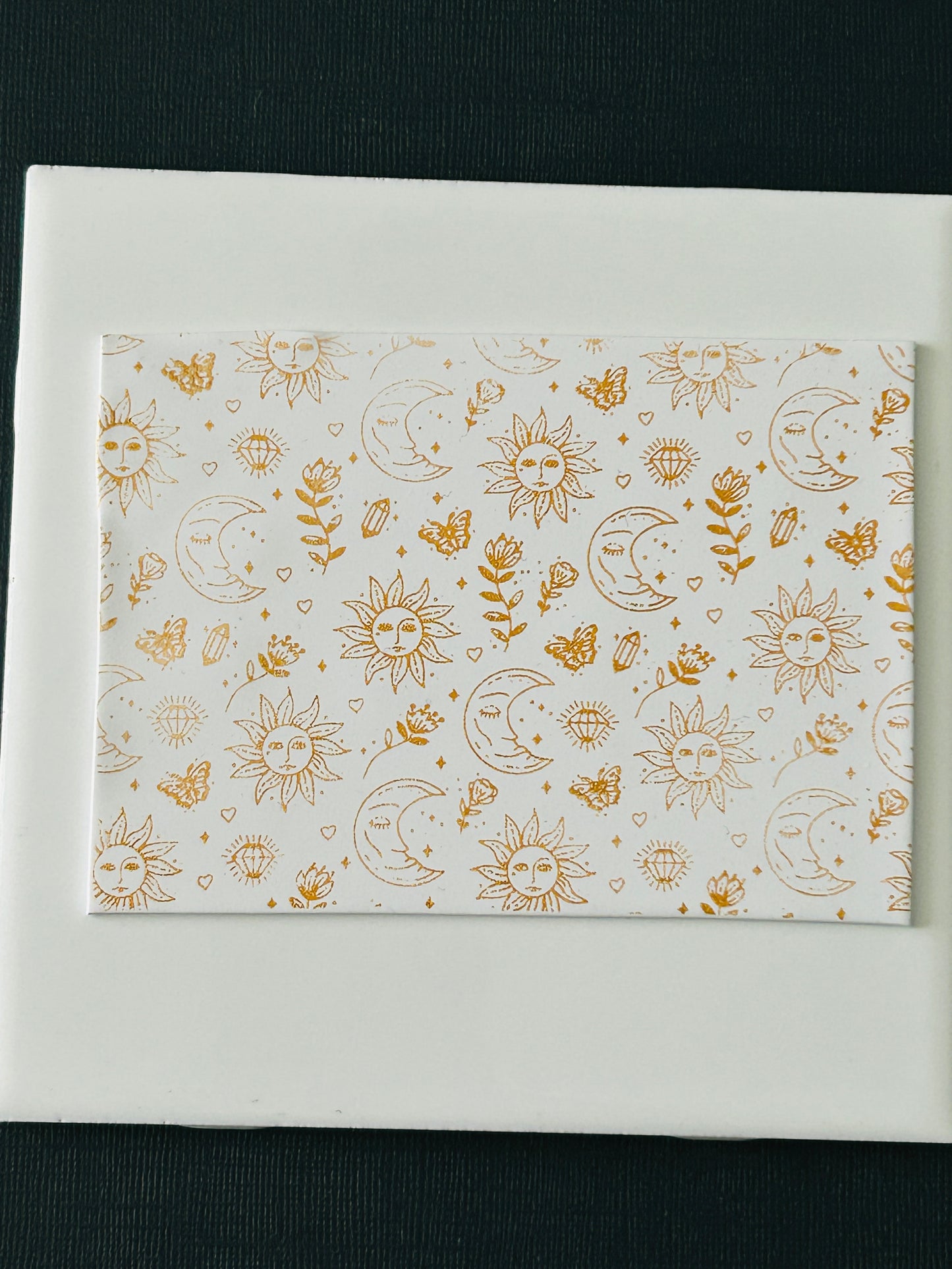 Sun and Moon Silk Screen For Polymer Clay SS401