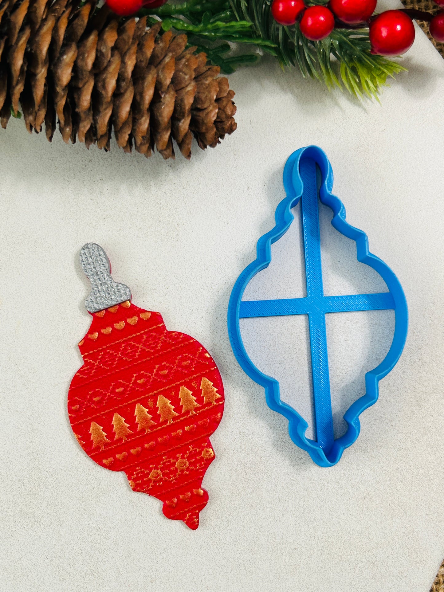 Christmas Sweater Pattern 3 Texture Roller For Polymer Clay