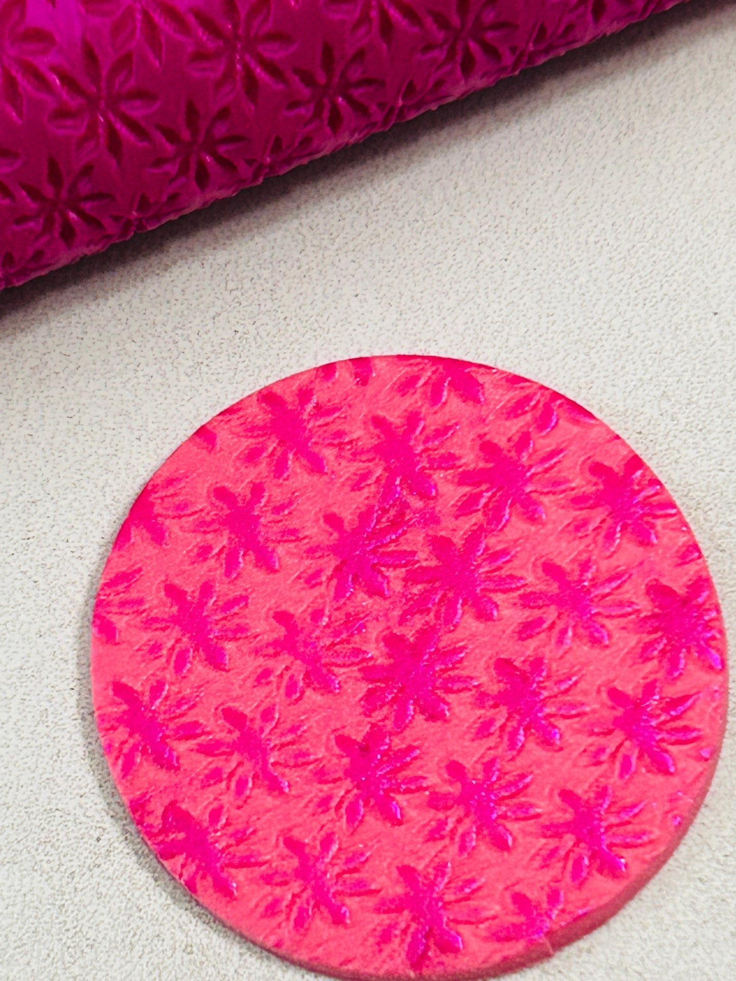 Teeny Flowers Pattern Texture Roller For Polymer Clay